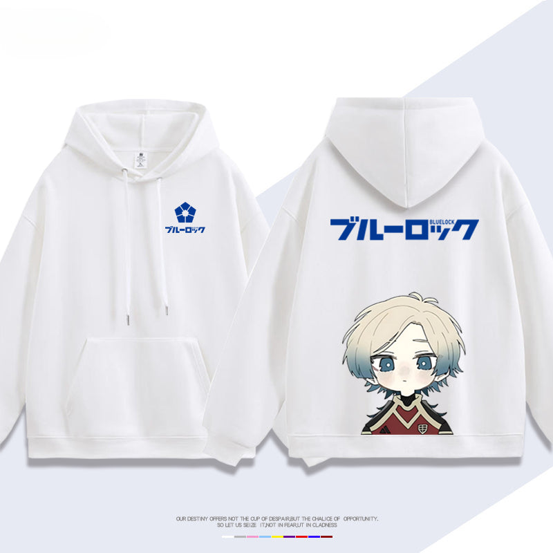 Unisex Anime Pattern Printed Pullover Hoodie