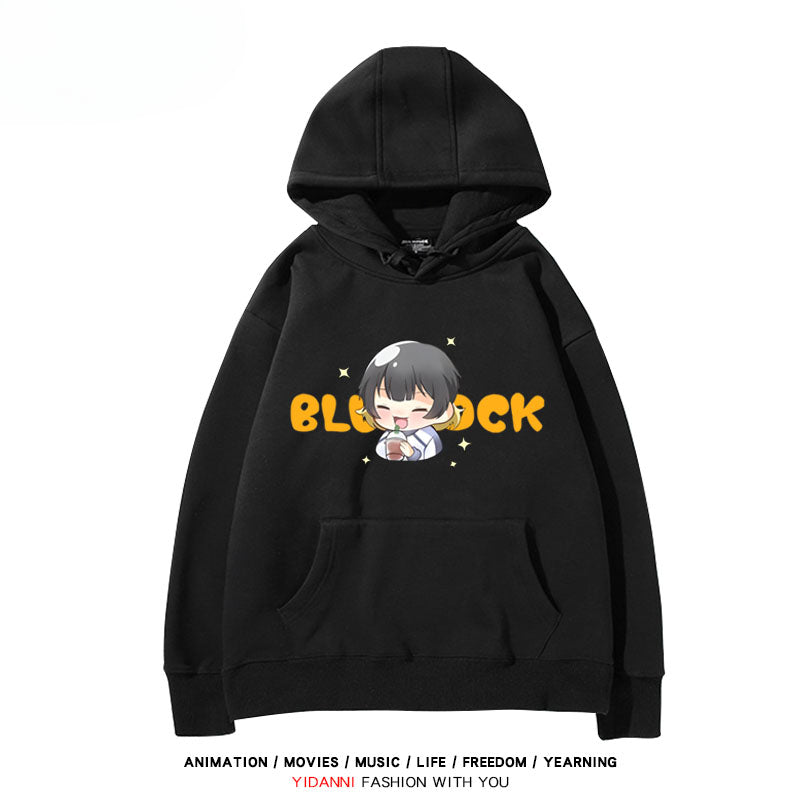 Cute Anime Graphic Print Pullover Hoodie