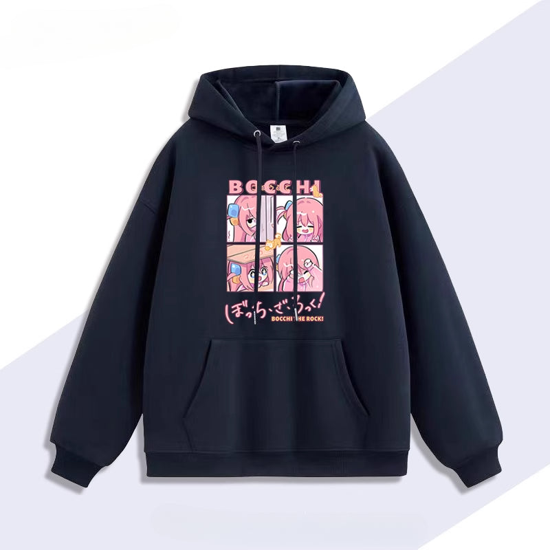 Casual Anime Hitori Printed Hoodie