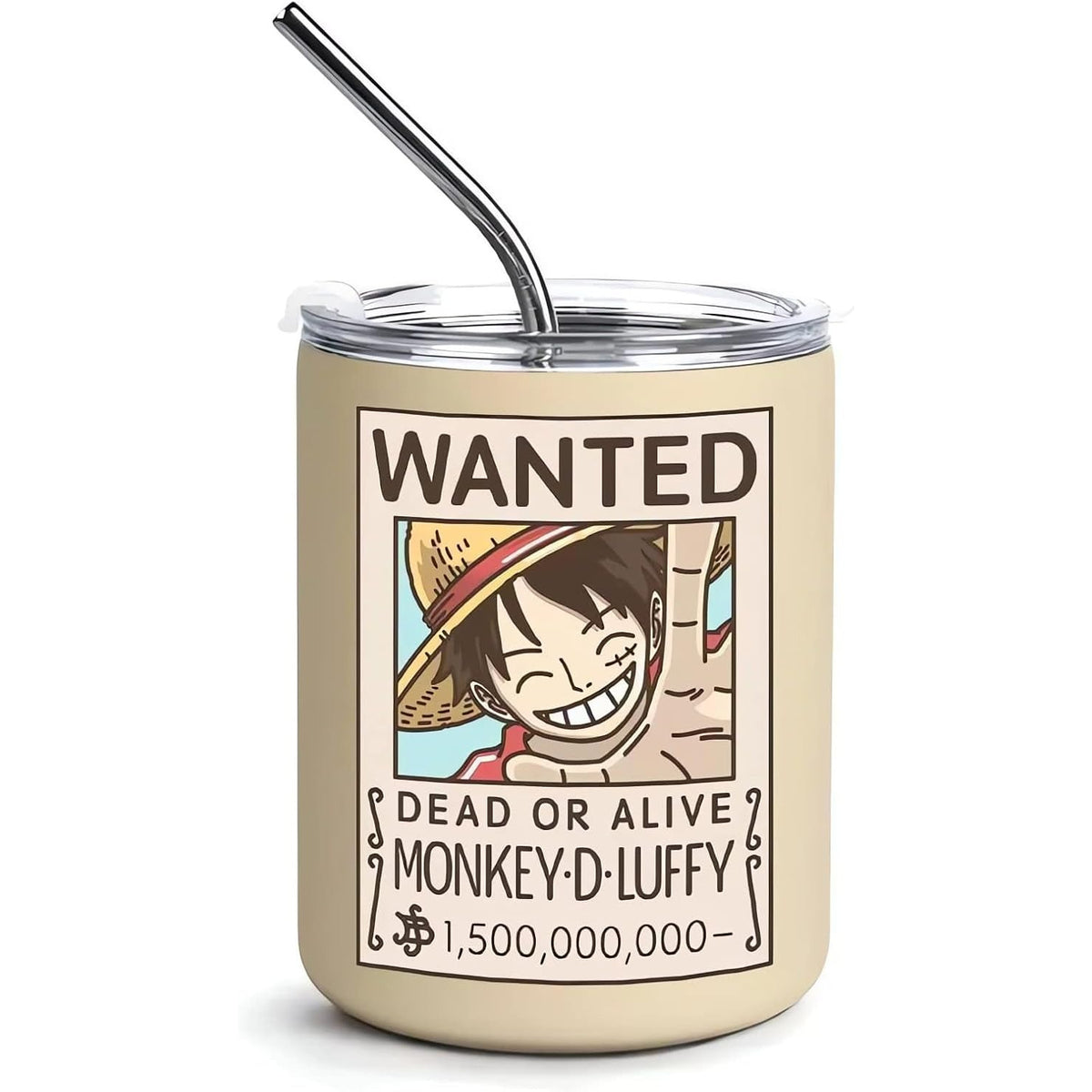 Luffy Vacuum Insulated Tumblers with Lid and Straw