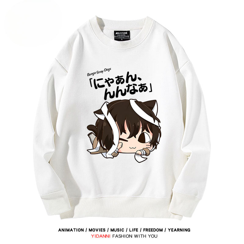 Cute Anime Printed Crew Neck Sweatshirt