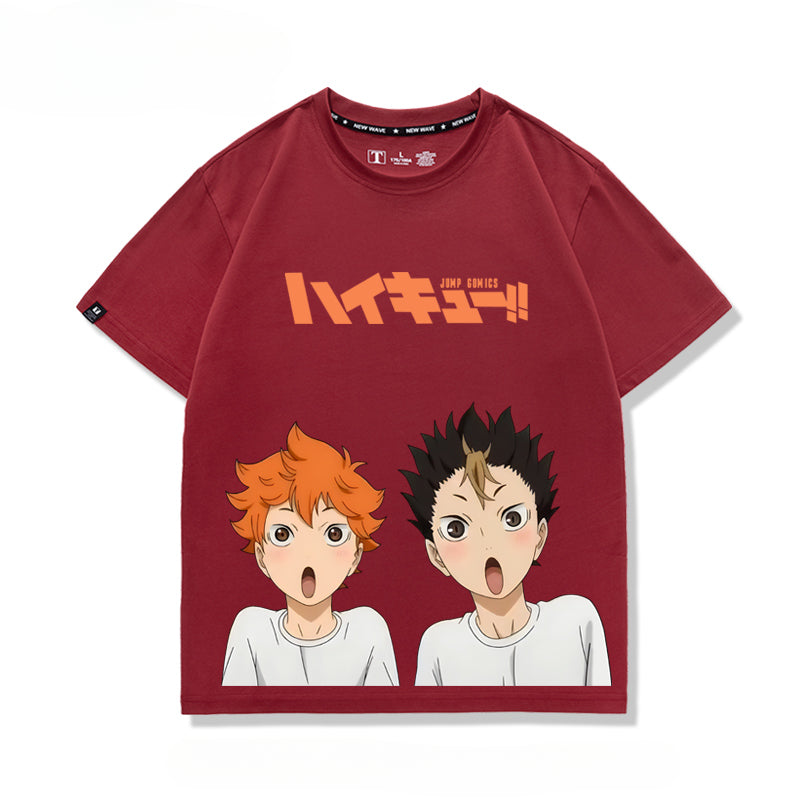 Unisex Anime Pattern Cotton Short Sleeve T-Shirt