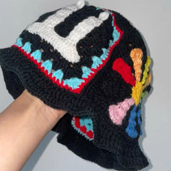 GD Daisy Knitted Bucket Hat