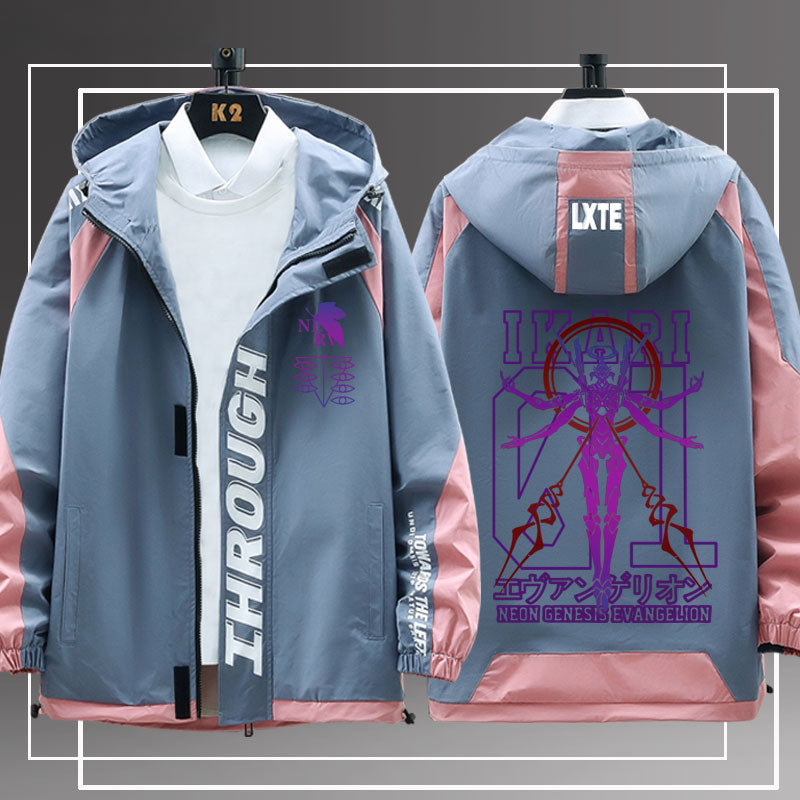 Men's Anime EVA Print Loose Jacket