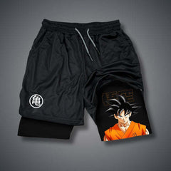 Men's Anime Fitness Training Sports Shorts