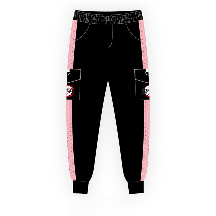 Unisex Tanjiro Anime Trousers Casual Sweatpants