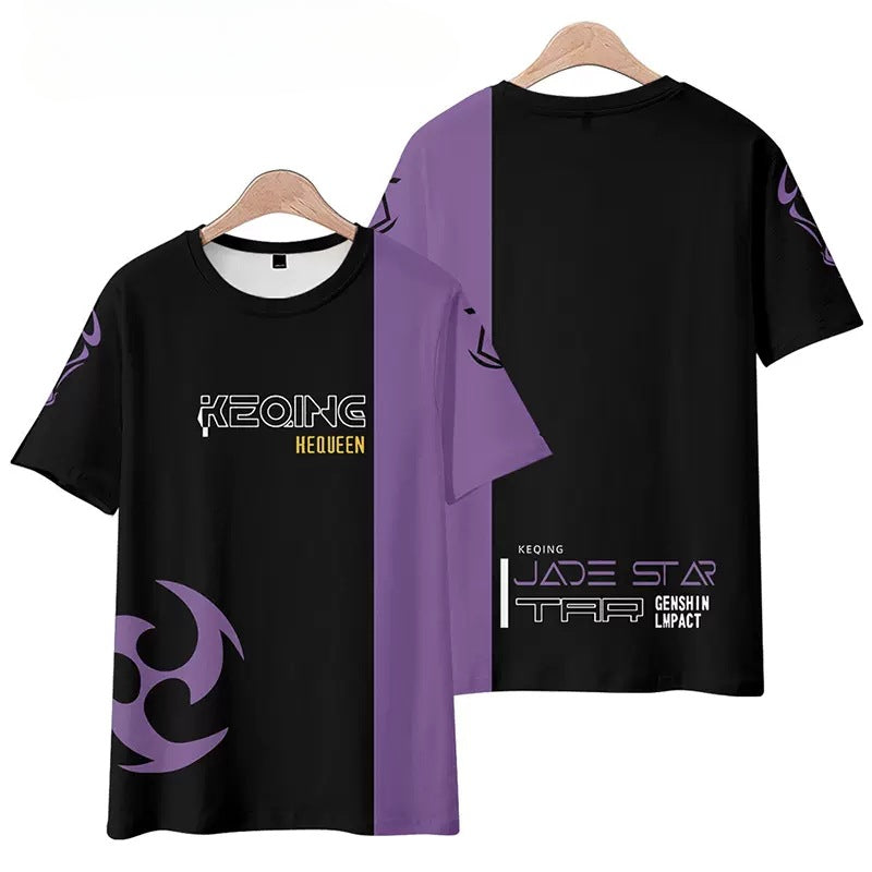 Summer Short-sleeved Game Cosplay 3D Shirt