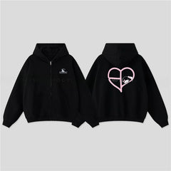 BP Melody Printed Zipper Hoodie