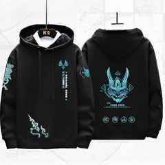 Unisex Xiao Game Print Casual Hoodie