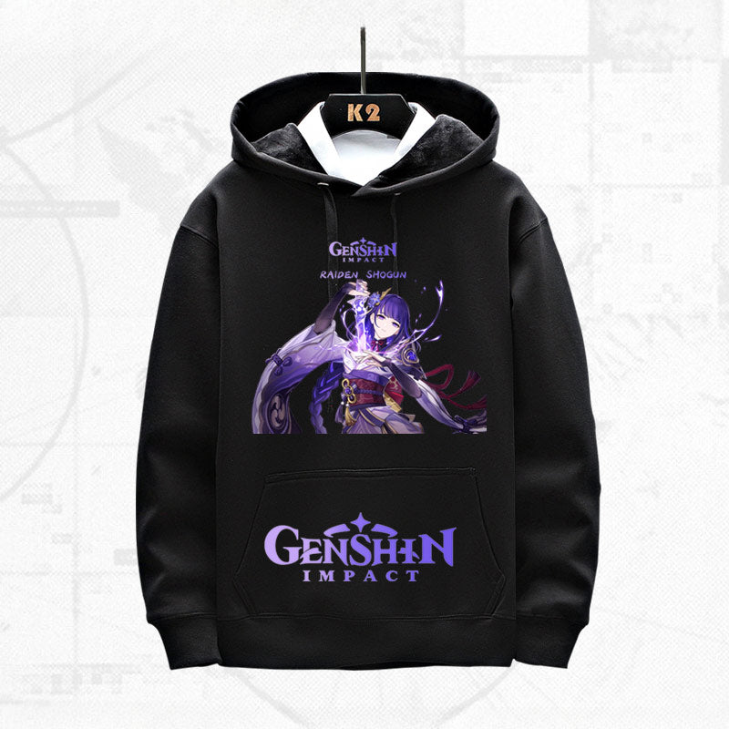 Trendy Game Graphic Printed Loose Hoodie