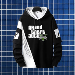 Men's Game Color Block Hooded Jacket