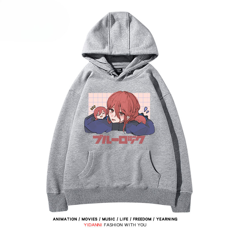 Men's and Women's Anime Printed Loose Hoodie