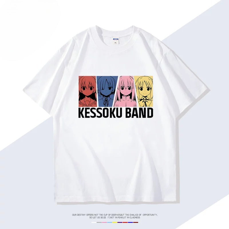 Kessoku Band Anime Cotton Short Sleeve T-Shirt