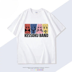 Kessoku Band Anime Cotton Short Sleeve T-Shirt