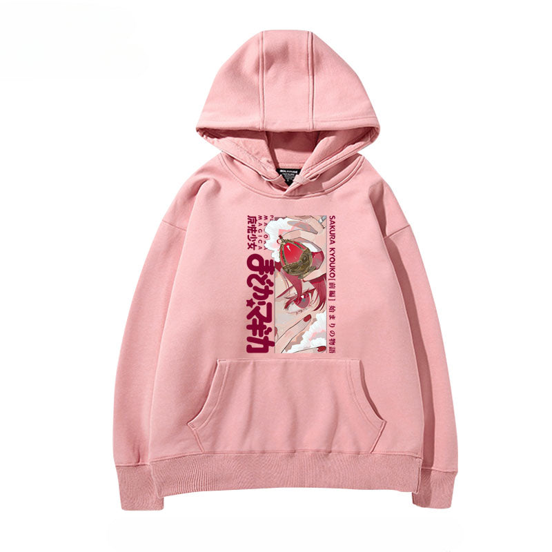 Womens' Trendy Anime Graphic Print Hoodie