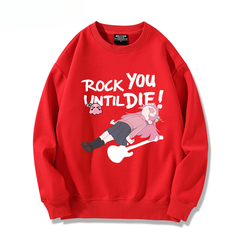 Bocchi Anime Crew Neck Sweatshirt