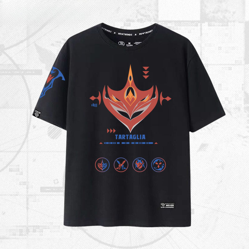 Unisex Game Graphic Cotton Short-sleeved T-shirt