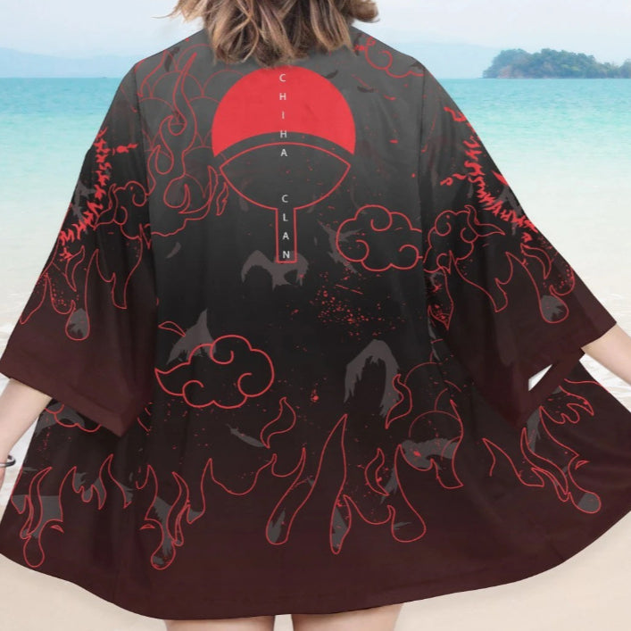 Unisex Anime Casual Cosplay Kimono Cape