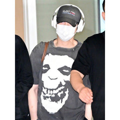 SUGA Same Style Printed T-shirt Washed Top
