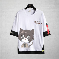 Chic Anime Cotton Loose Crew Neck T-Shirt
