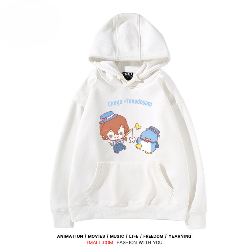 Men's and Women's Anime Printed Loose Hoodie