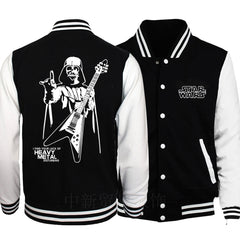 Cool Men's Comic Print Baseball Jacket