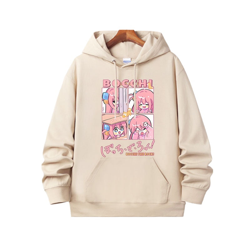 Bocchi Anime Graphic Pullover Hoodie