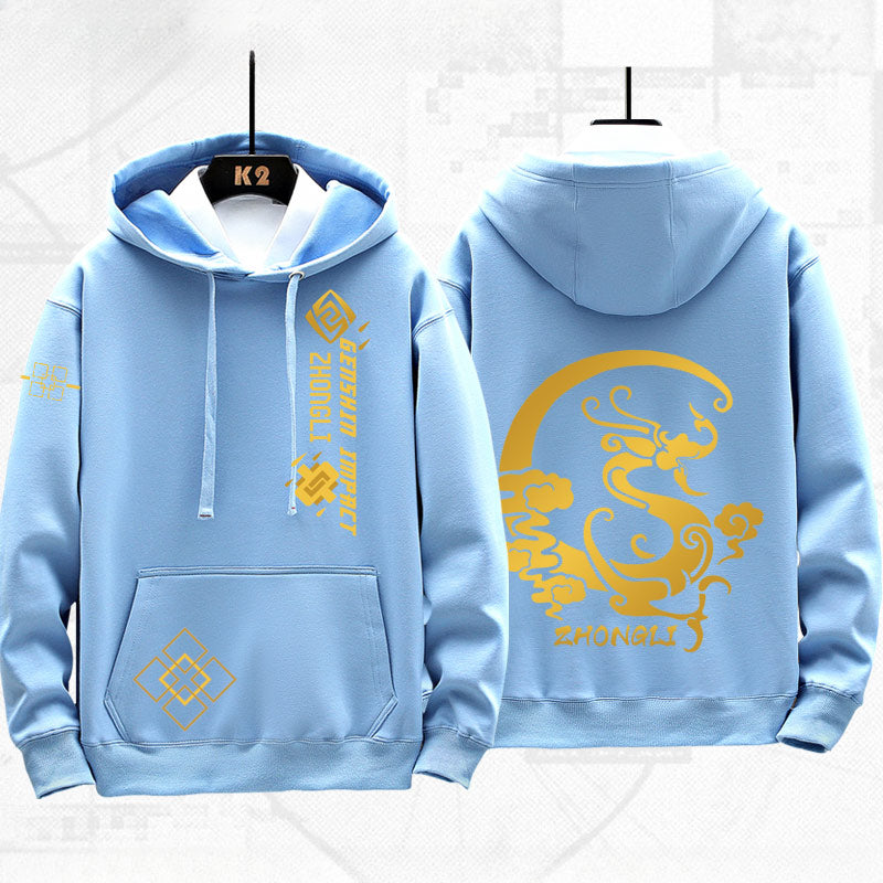 Unisex Game ZhongLi Printed Loose Hoodie