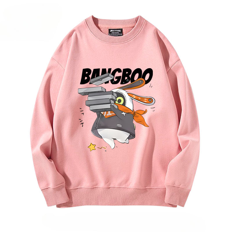 Cute Game Graphic Crew Neck Sweatshirt