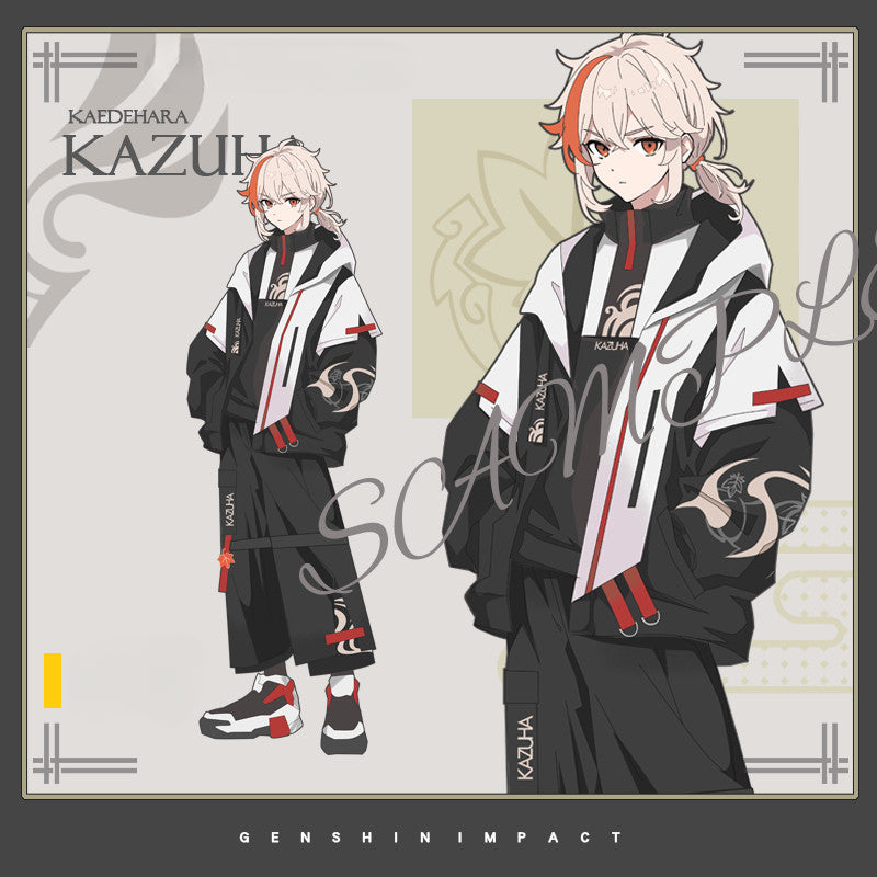 Trendy Game Cosplay Jacket Sweater Trousers Set