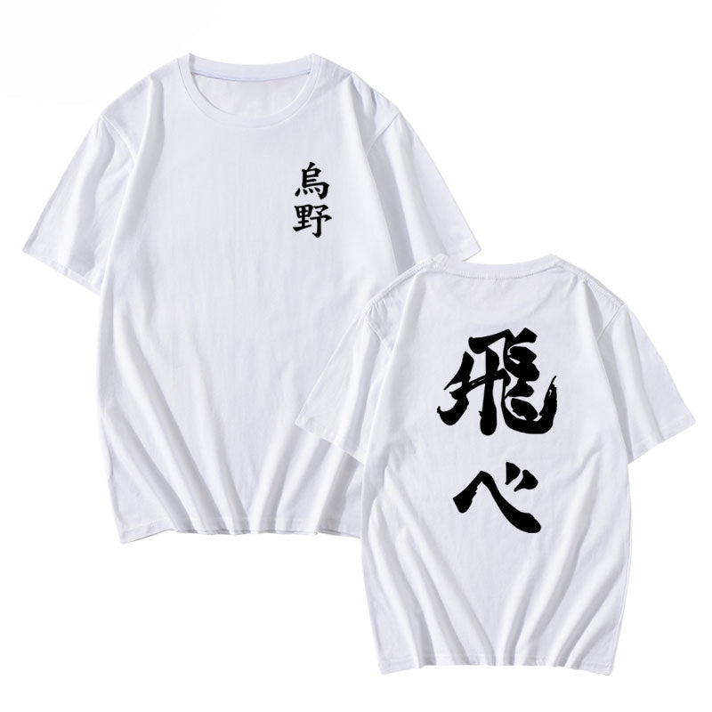 Women's Anime Letter Short Sleeve T-Shirt