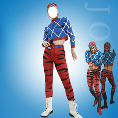 Men's JOJO Guīdo Mista Cosplay Suit