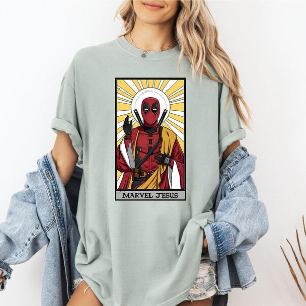 Deadpool Jesus Graphic Funny T-Shirt