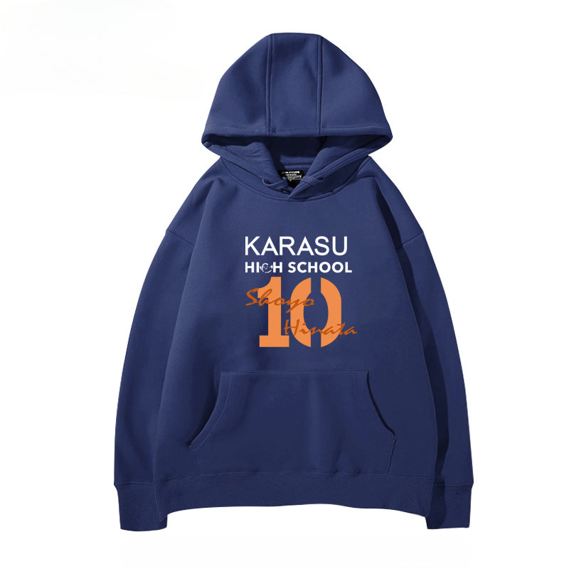 Unisex Anime Letter Cos Loose Hoodie