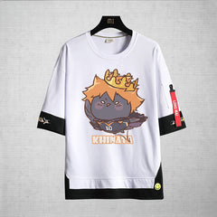 Unisex Cute Anime Printed Short-sleeved T-shirt