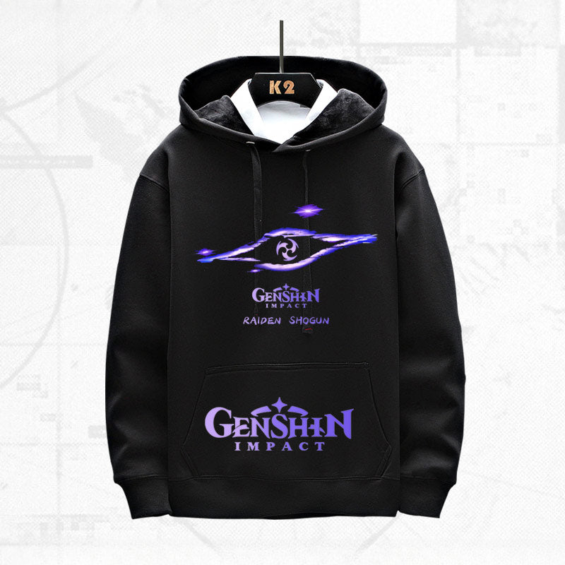 Trendy Game Graphic Printed Loose Hoodie