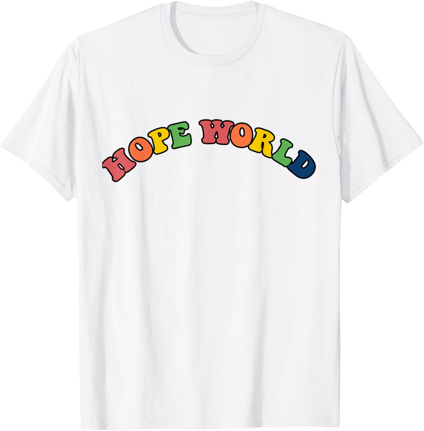 KPOP Multi-color Hope World Printed T-Shirt
