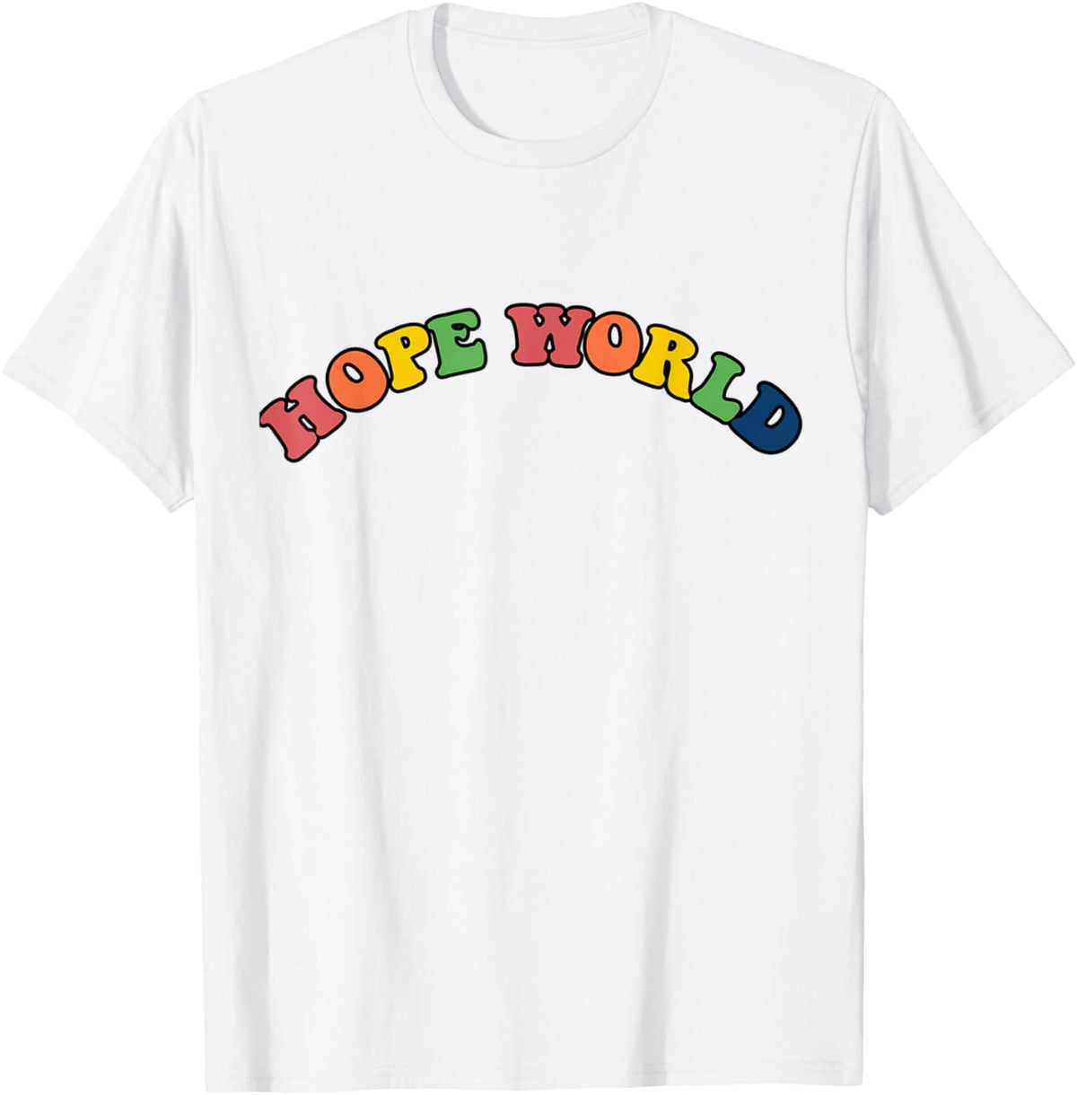 KPOP Multi-color Hope World Printed T-Shirt