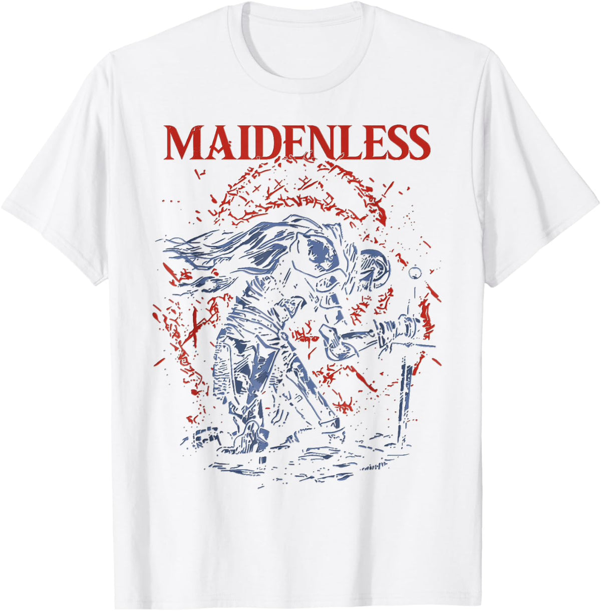 Unisex Maidenless Graphic Crew Neck T-Shirt
