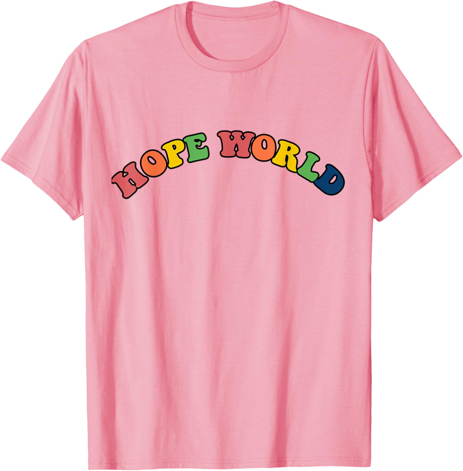 KPOP Multi-color Hope World Printed T-Shirt