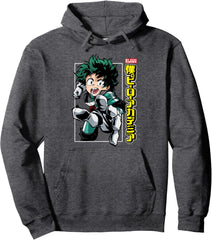 Deku Action Pose Graphic Pullover Hoodie