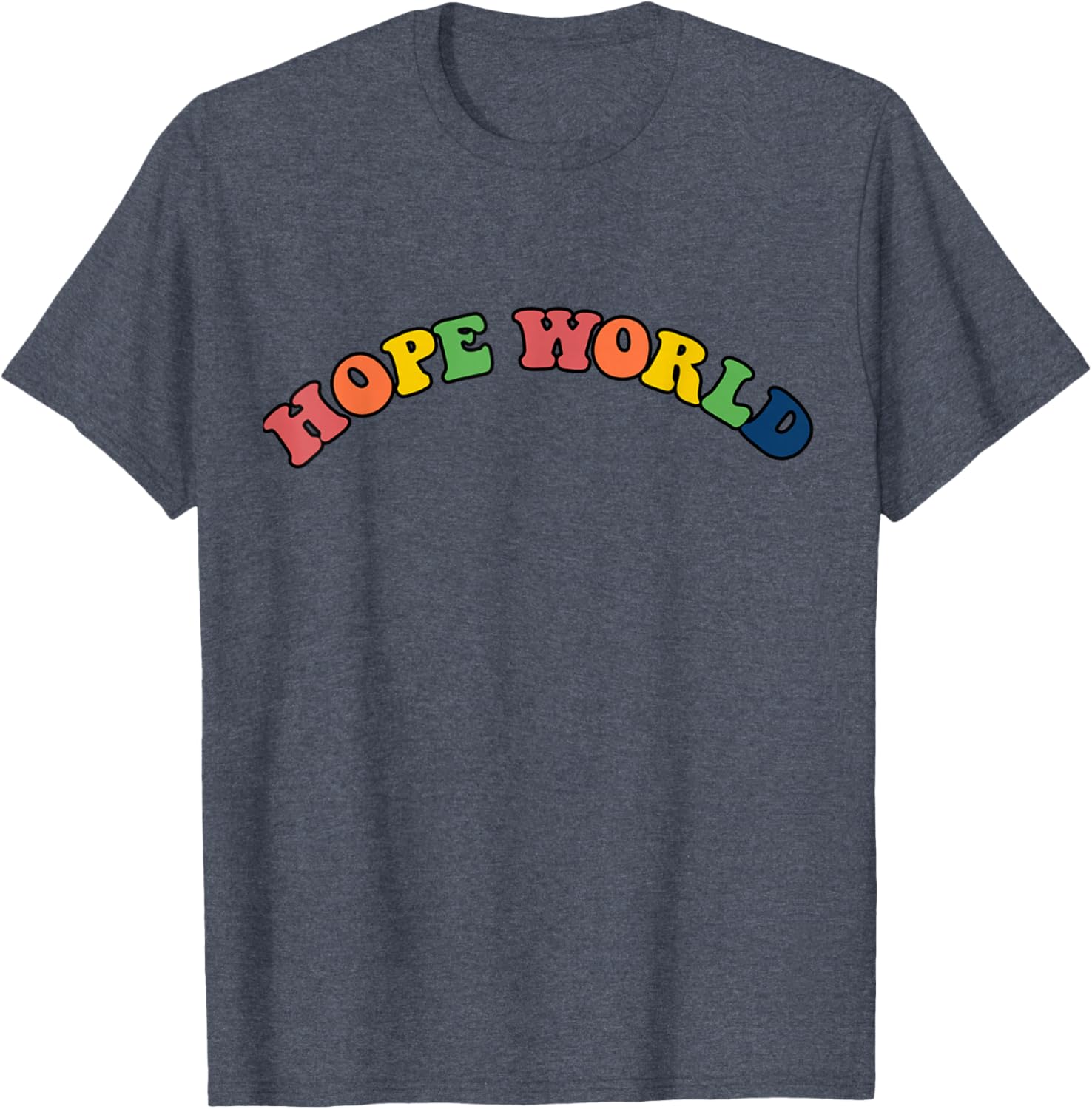 KPOP Multi-color Hope World Printed T-Shirt