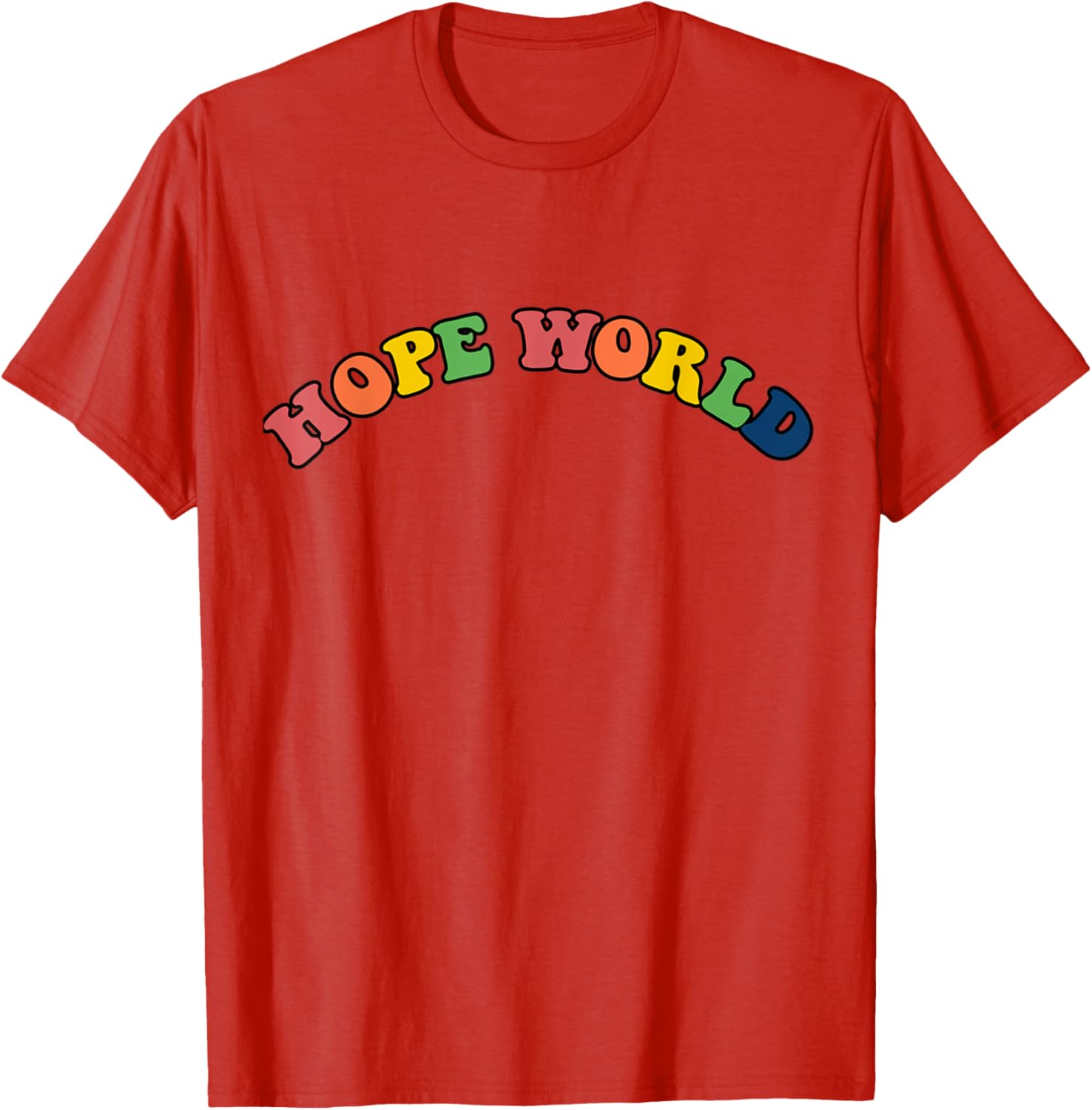 KPOP Multi-color Hope World Printed T-Shirt