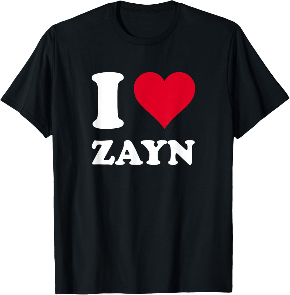 Red Heart I Love Zayn T-Shirt