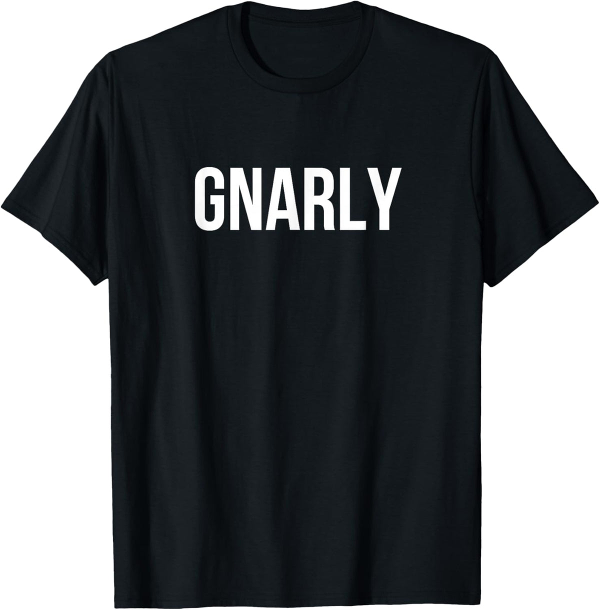 Gnarly Letter Printed Unisex T-Shirt