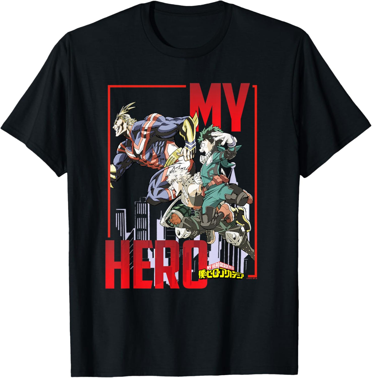 My Hero All Might Deku Bakugo Graphic T-Shirt