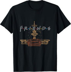 Friends Couch Fountain Graphic T-Shirt