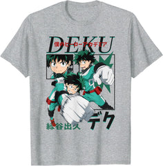 Deku Action Poses Collage Anime T-Shirt
