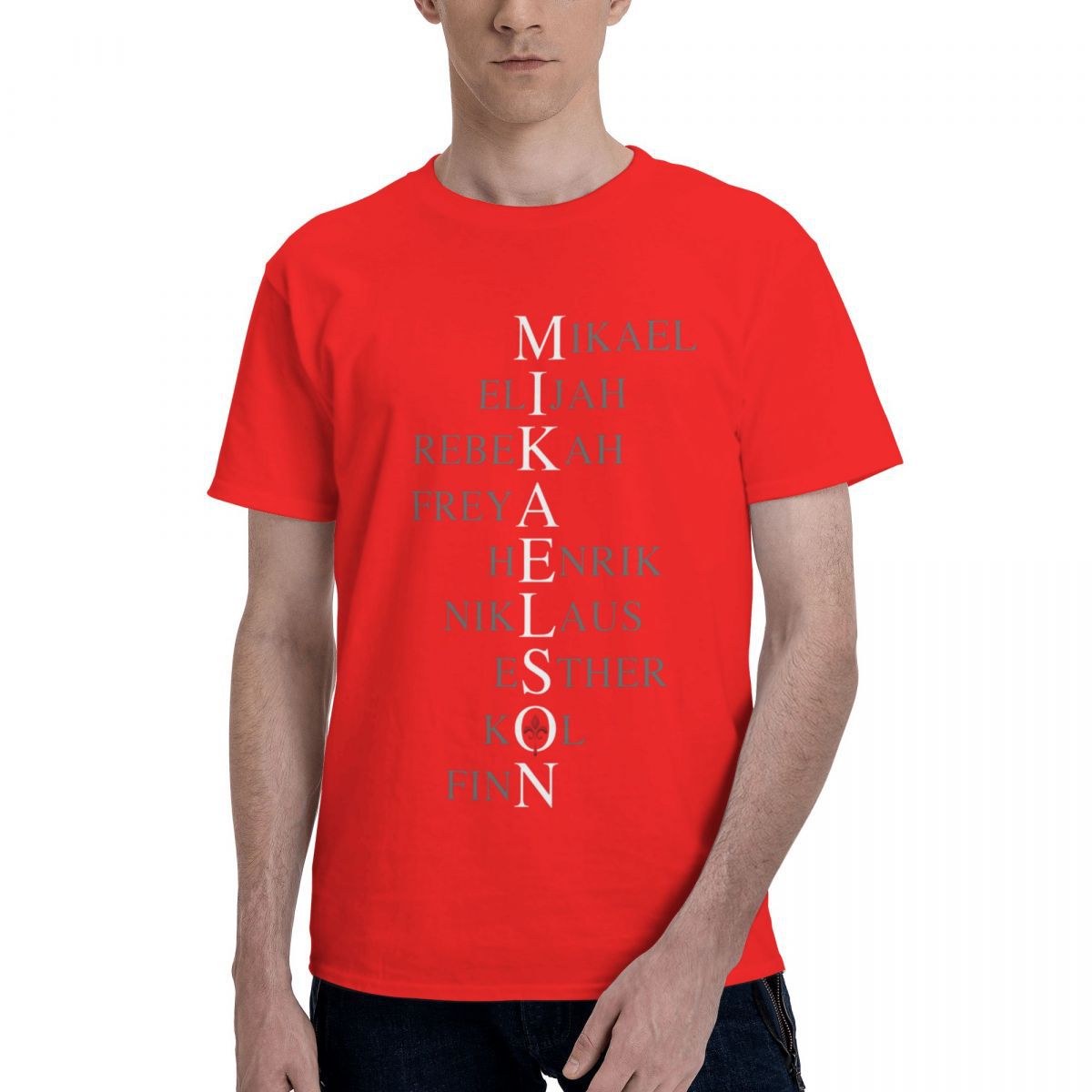 Mikaelson Family Letter Print T-shirt