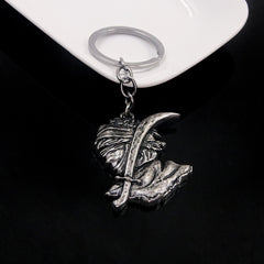 Cool Curved Sword Talisman Cos Keychain Pendant